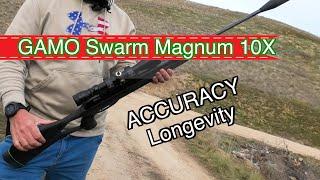 Gamo Swarm Magnum 3i 10x .22 Pellet Gun Rifle Review (Accuracy & How Long/Many Shots Does It Last?)