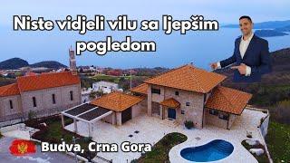 Vila sa najljepšim i naotvorenijim pogledom na Budvansku Rivijeru!