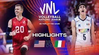  USA vs.  ITA - Highlights Semifinals | Men's VNL 2023