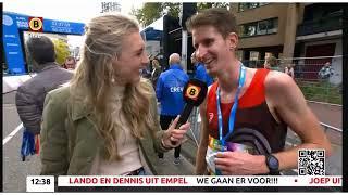 Docent Fontys Paramedisch Ties van den Hurk, winnaar halve marathon 2024