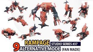 Transformer RAMPAGE - 9 New Mode Transformation - studio series 037 - fan made