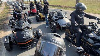 Can Am Spyder, erste Tour, DJI Osmo Aktion 5 Pro, ich muss noch an den Einstellungen arbeiten.