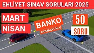 Ehliyet Sınav Soruları 2025 | Mart, Nisan Çıkmış Ehliyet Sorularını Çöz