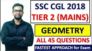 SSC CGL 2018 MAINS All Geometry Questions Solution