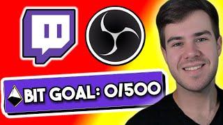 How To Add a Twitch Bit Goal  (For Beginners)