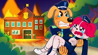 Papillon Rescued By Labrador!..What Happened? - Very Sad Story - Sheriff Labrador Police Animation