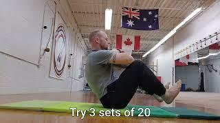 Spinal Rocks that improve core function for Capoeira.