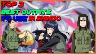 TOP 3 BEST OUTFITS TO USE IN SHINDO LIFE!!! - (Neji Hyuga, Hinata Hyuga, Shikamaru Nara.)