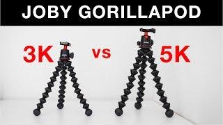 JOBY Gorillapod - 3K vs 5K Kit - COMPARISON