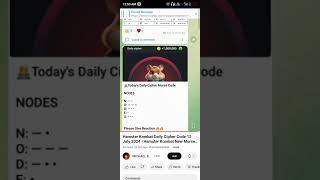 Hamster Kombat Daily Cipher Code 12 July 2024 | Hamster Kombat New Morse Code Today