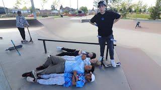 20FT GAP OVER KIDS AT SKATEPARK!