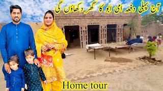 Pahli Dafa Mere Mahke Walon Ka Ghar dikhaya||Kishwar Village Vlog Traditional Mud House Life