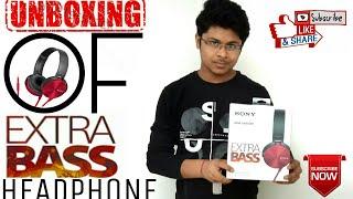 UNBOXING OF SONY EXTRA BASS HEADPHONES  ||