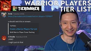 WARRIOR PLAYERS TIERLIST