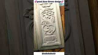 New Model panel door design  panel slet  lothfull design  flower design door #shorts #doors #cnc