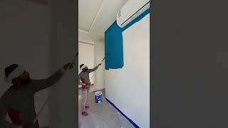 #construction #epoxy #epoxypaint #epoxyfloor #shortvideo #viral #wallpaint #