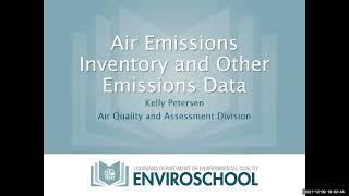 LDEQ Enviroschool Webinar – Understanding LDEQ's Air Emissions Inventory & Other Air Emissions Data