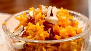 Carrot Halwa-famous Indian Dessert but waistline friendly