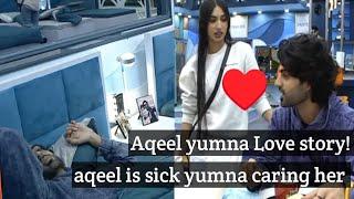 Aqeel howe bimar aur yumna ne ki aqeel ke care |  aqeel yumna love | tamasha season 3 uncut