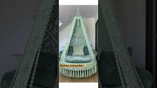 #shorts #Macrame sewing cotton chair design # DIY Craft with silviya