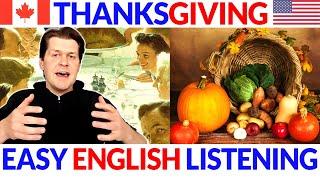 Canadian & American Thanksgiving  English Comprehensible Input | Easy Beginner Listening Lesson