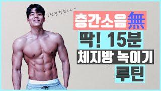 Lv.4 층간소음없이 딱! 15분 체지방 100% 녹여버리는 루틴  [Noise Free 15mins Fat Burning Workout]