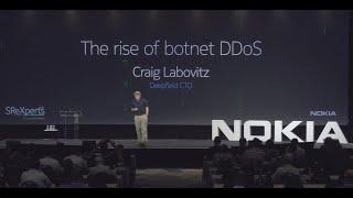 "The rise of botnet DDoS" by Dr. Craig Labovitz, Nokia Deepfield CTO, at SReXperts Americas 2022