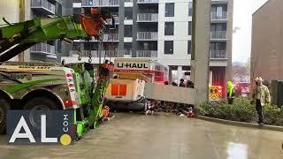 U-Haul driver trapped in collapse of massive concrete beam in Birmingham high-rise parking deck