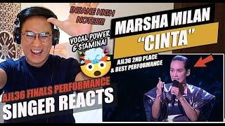 Marsha Milan - Cinta #AJL36  | SINGER REACTION