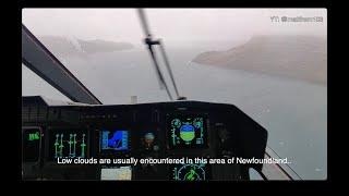 CH-149 Cormorant helicopter conducts 2 medevacs in a windstorm in Newfoundland.