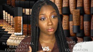 Makeup Verzuz: Nars Natural Radiant Longwear Foundation vs. Soft Matte Foundation | Niara Alexis