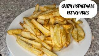 Golden crispy homemade French Fries No deep frying! FullHappyBelly