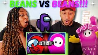 "Among Us VS Fall Guys" DEATH BATTLE! REACTION!!