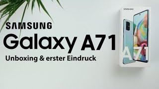 Samsung Galaxy A71 I Unboxing & erster Eindruck I Mittelklasse für jedermann ? I deutsch