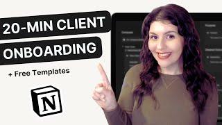 My Client Onboarding Process (Walkthrough + Templates)