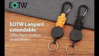 EOTW 2 Pack Retractable Keychain Heavy Duty with 23.6” Steel Retractable Cord