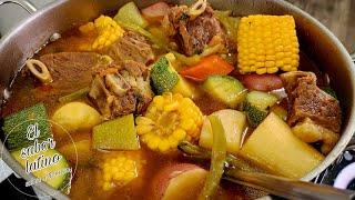  Como Hacer un Delicioso Caldo de Res | Rico Nutritivo y Bien Sabroso- El sabor latino