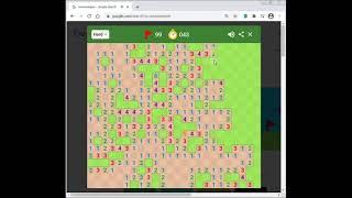 Google Minesweeper Hard in 57 seconds [Former WR]