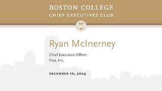 BC CEO Club: Ryan McInerney, CEO of Visa