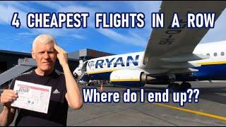  I DON'T BELIEVE IT! I took the 4 CHEAPEST FLIGHTS in a row and ended up in...