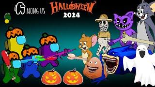 Among Us Had a Halloween Party But... | AMONG US ANIMATION