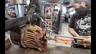 Massive Copper Pulled From Generator Stator