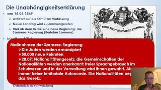 43. Die Revolution und Freiheitskampf von 1848 1849. Die Unabhängigkeitserklärung und die Niederlage