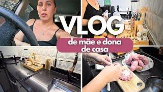 VLOG de MÃE e DONA de CASA | COMPRAS da SEMANA e PREPRANDO nosso JANTAR!