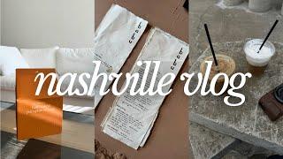 nashville vlog | half baked harvest snif candle, new coffee table, spicy lasagna soup, cozy weekend