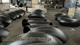 Butt Welded Carbon Steel Pipe Fittings Elbow 90 Degree Seamless A234 WPB