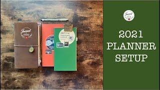 2021 PLANNER SETUP - TRAVELER'S NOTEBOOK | Journal De Sylvie