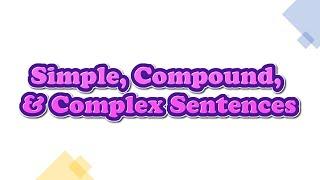 Simple, Compound, and Complex Sentences-Translated into Arabic Language