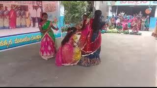 New year celebration in Vignan school Yendlapalli  kolattam