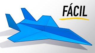 BEST Jet Paper Plane Flies 30 METERS! (Easy) — How to Make the SU-27